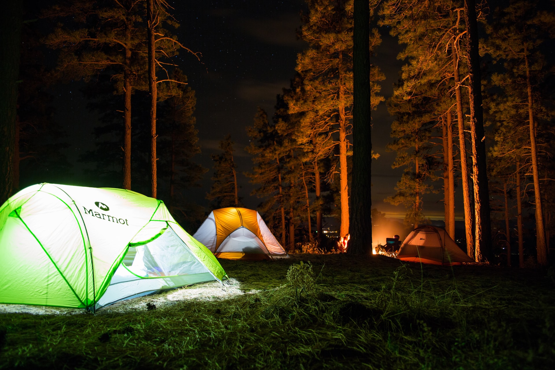 Tag på vinterferie på en campingplads